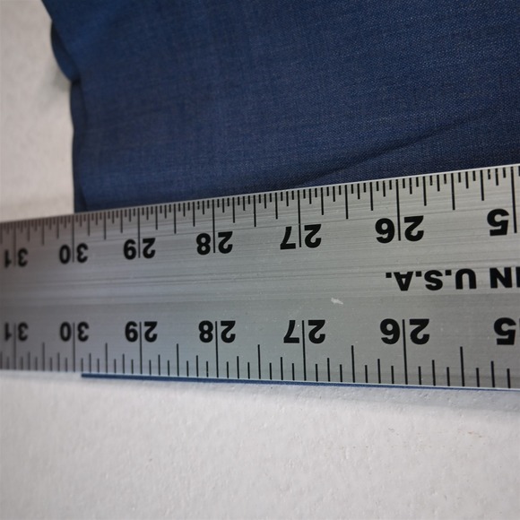 Hart Schaffner Marx 36x30 Blue 100% Wool‎ Zip Pocket Straight Mens Dress Pants - Picture 4 of 16